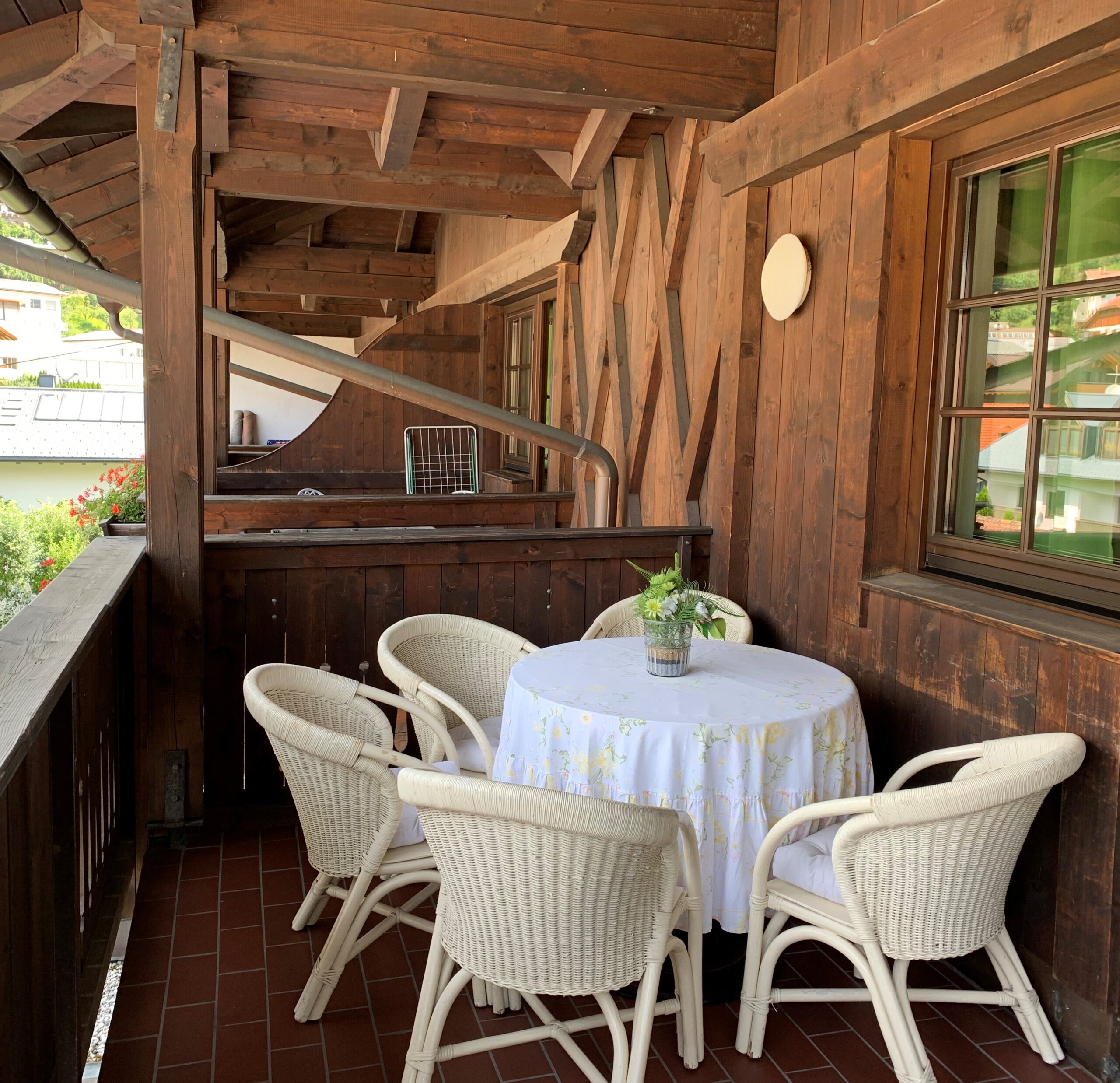 Balkon Wohnzimmer Appartement Azalea