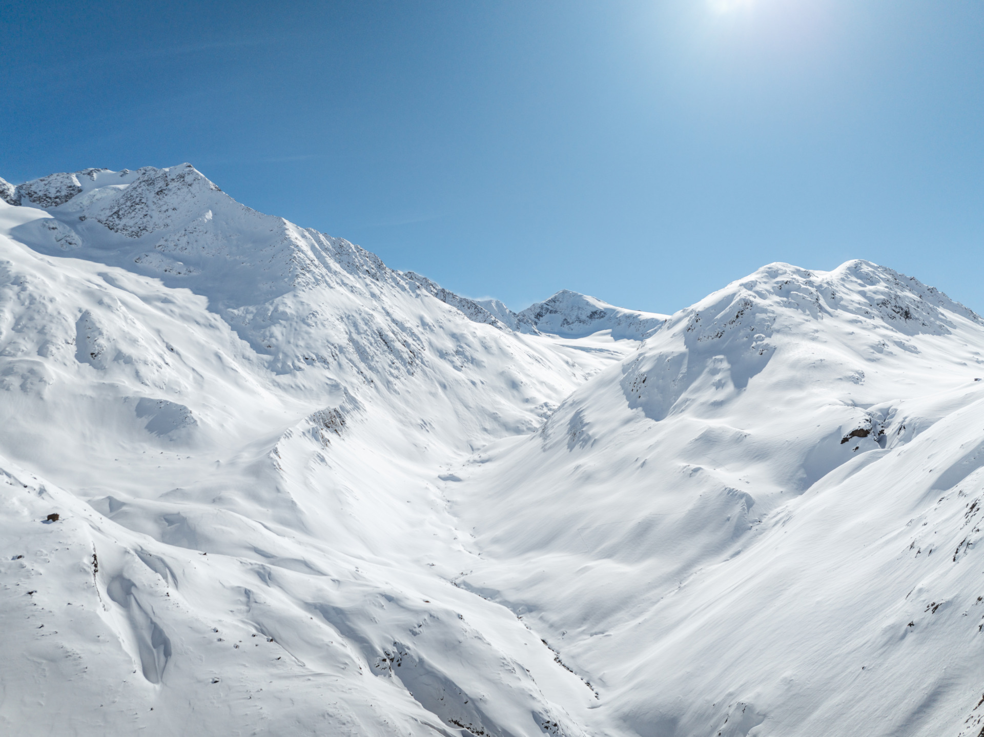 Ötztal Winter Bergpanorama